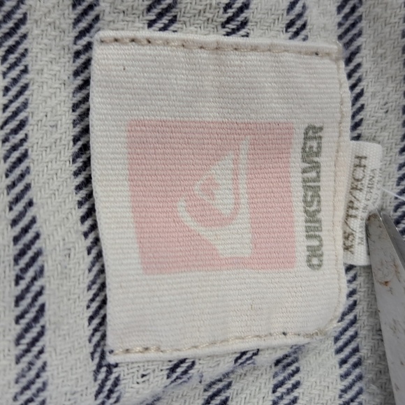 Quicksilver 2012 Women's XS med wash fade denim pullover hooded jacket - Picture 5 of 8